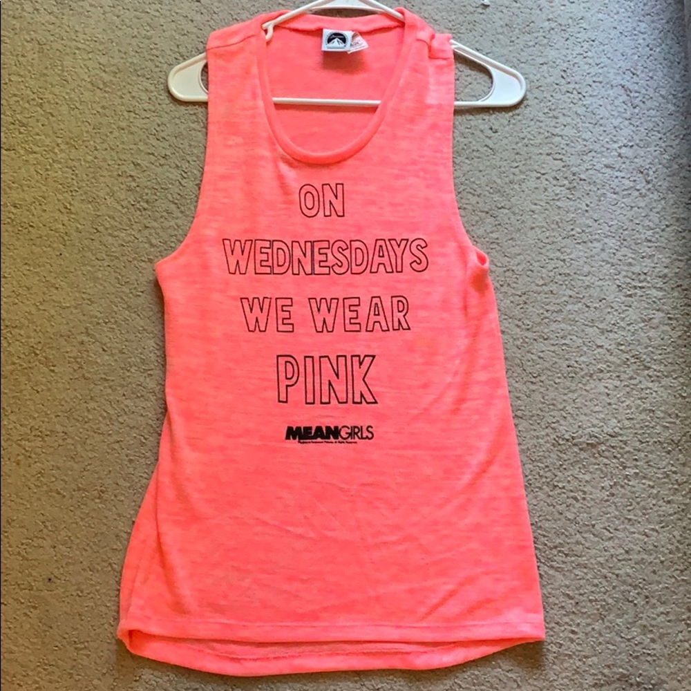 Pink mean girls tank